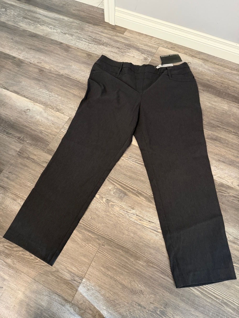 Pennington Savvy Fit Black Straight Leg Dress Pants